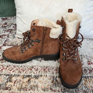 American Eagle Suede Combat Boots